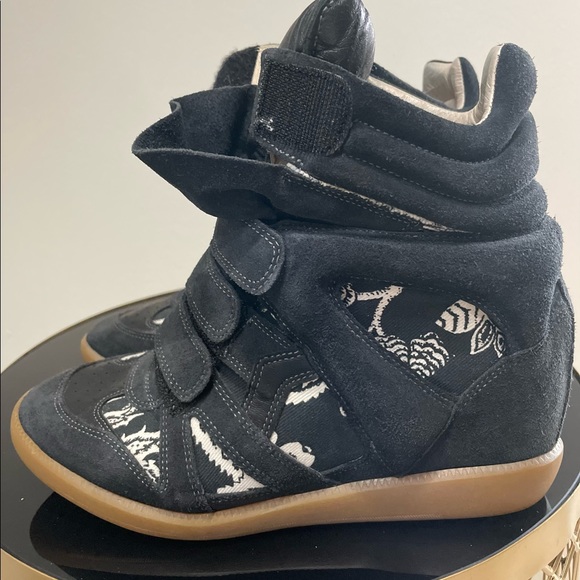 Isabel Marant Hawaiian Bekett High Top Wedge Sneaker - Picture 3 of 8